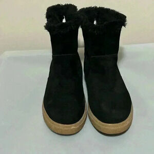 Steve Madden Leather Faux Fur-lined‎ Boots Womens 7.5